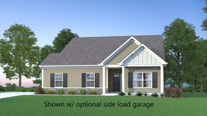 Woodland Home Plan: 3-Bed, 2-Bath, 2-Car Garage